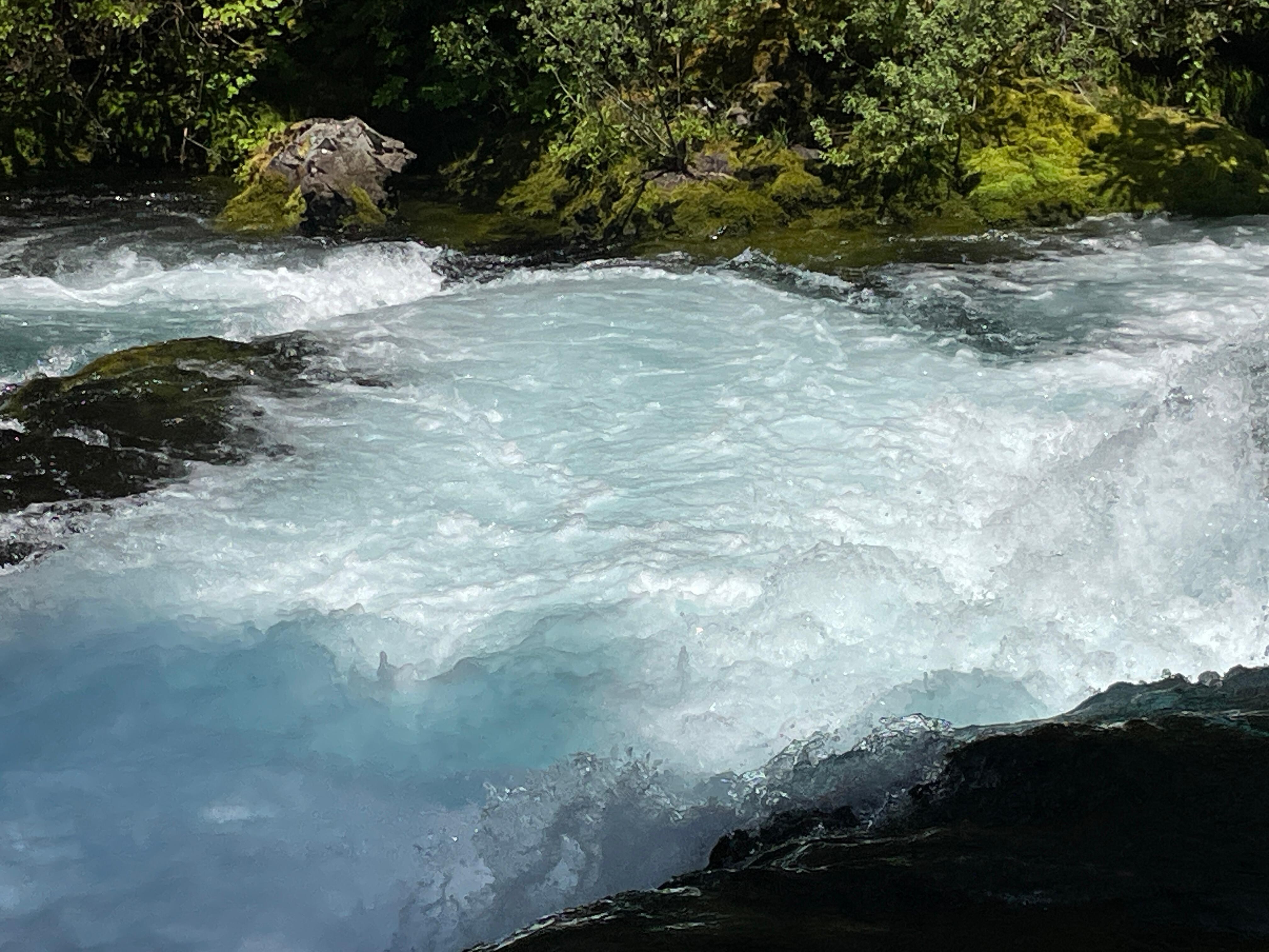 The river upstream
