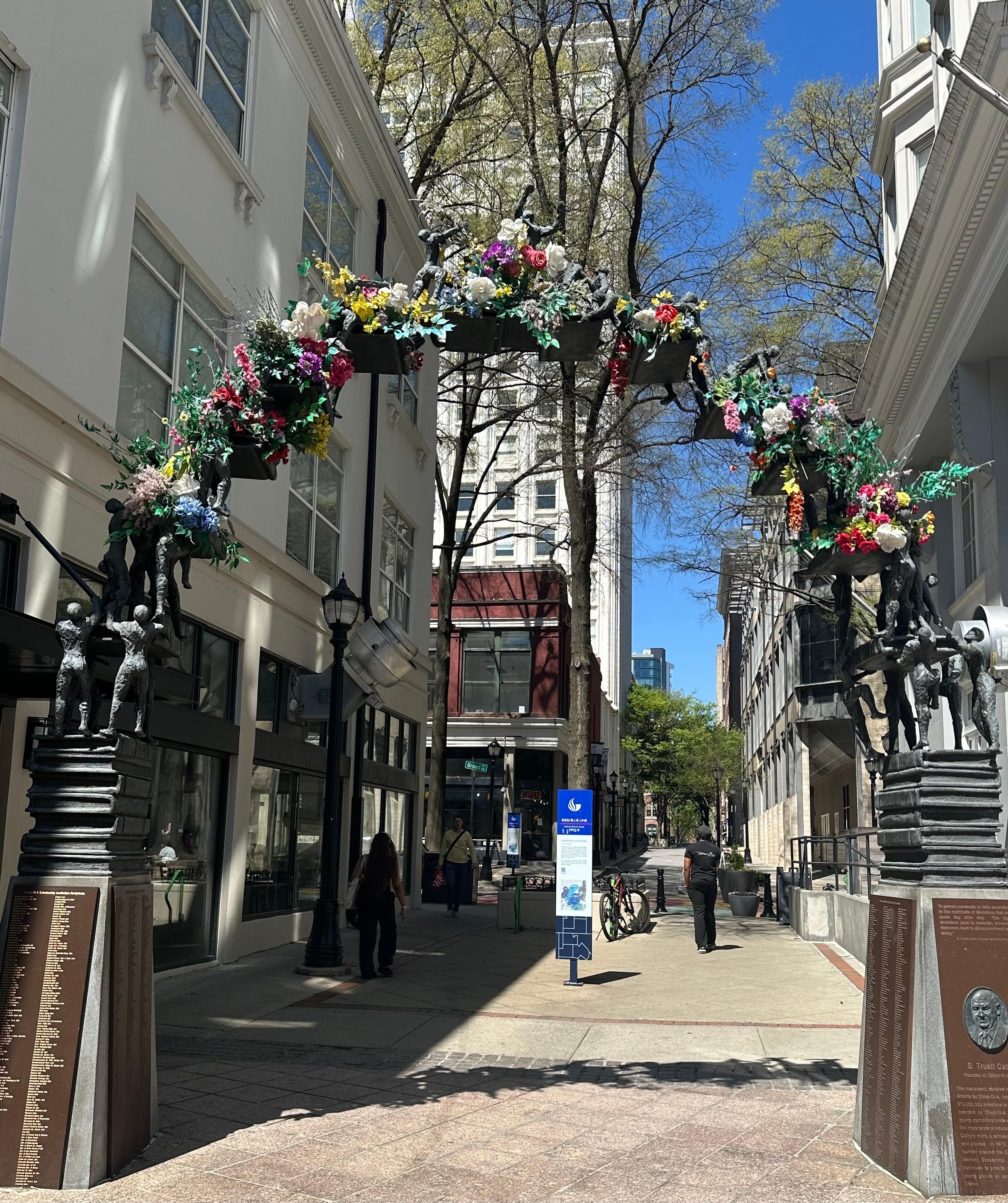 Just a block from the hotel door!