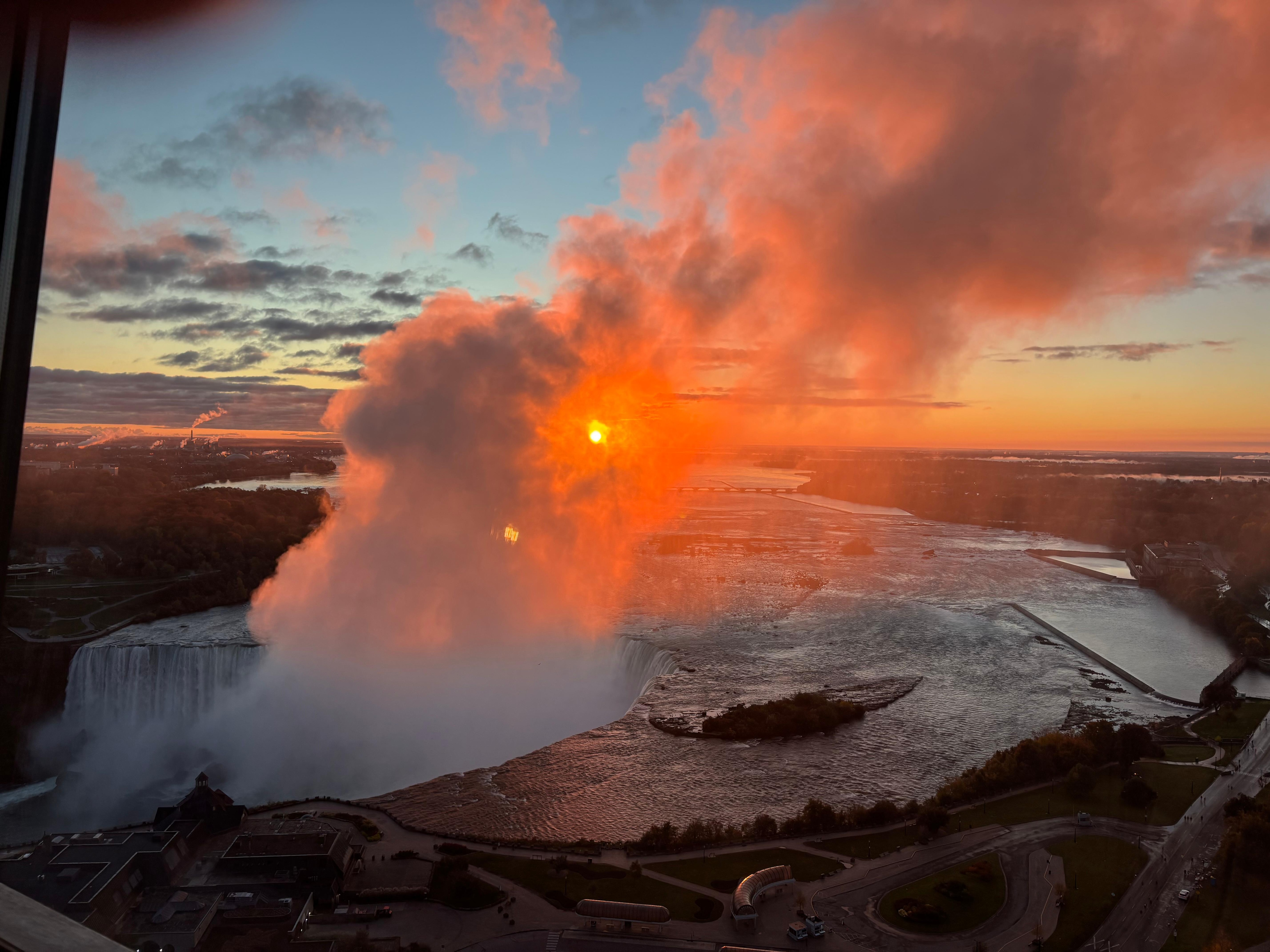 Sunrise from the towers