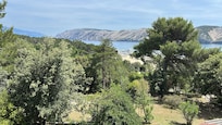 Ausblick vom Zimmer aufs Meer