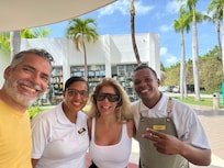 Our bartenders at the pool bar