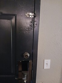 Door banged up