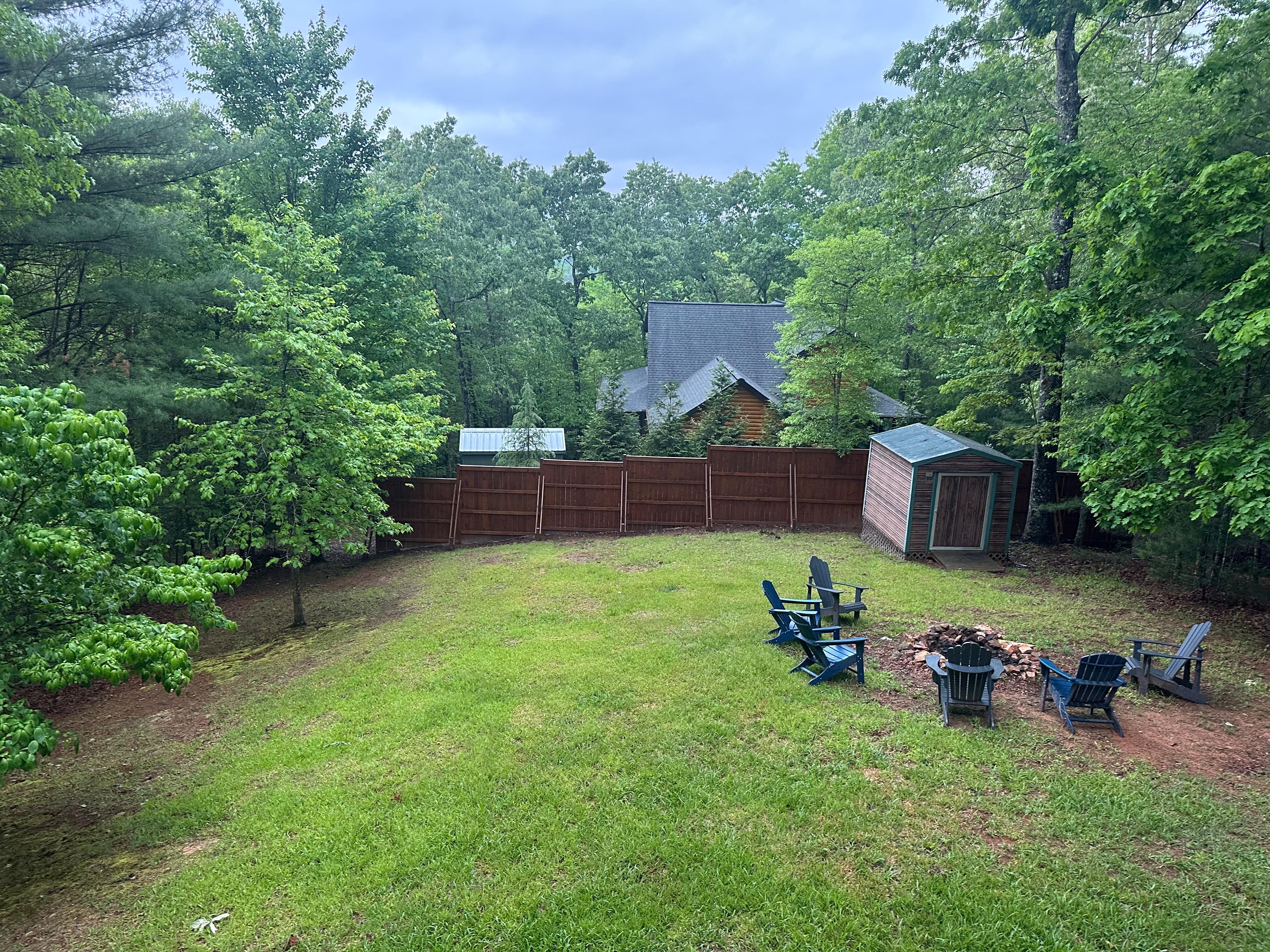 View towards the backyard from the main level