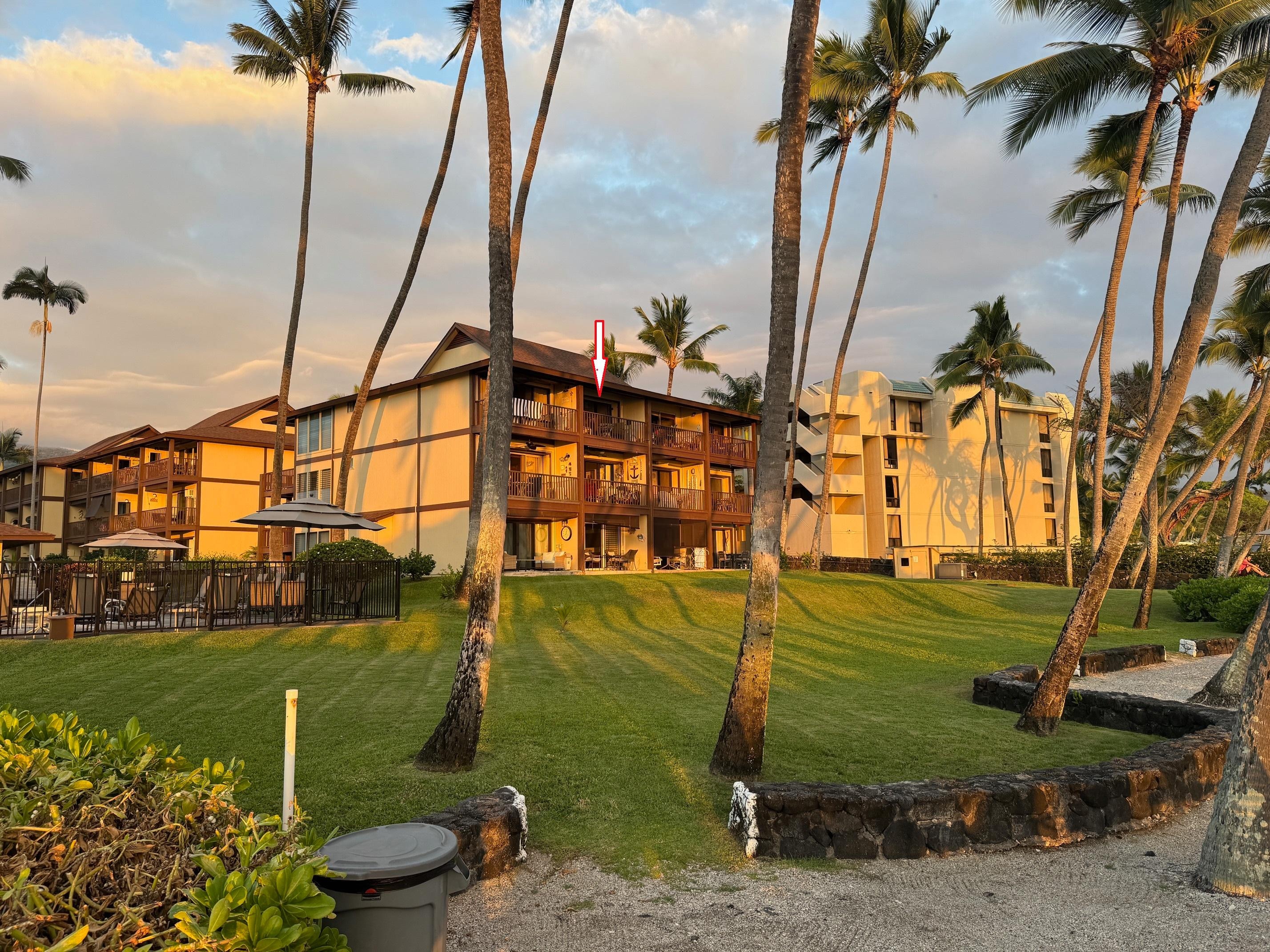 Unit location from the beach