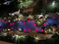 Pool at night