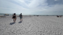 Footsteps to sugar sand