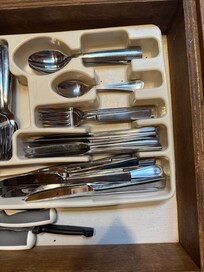 Mouse droppings on silverware