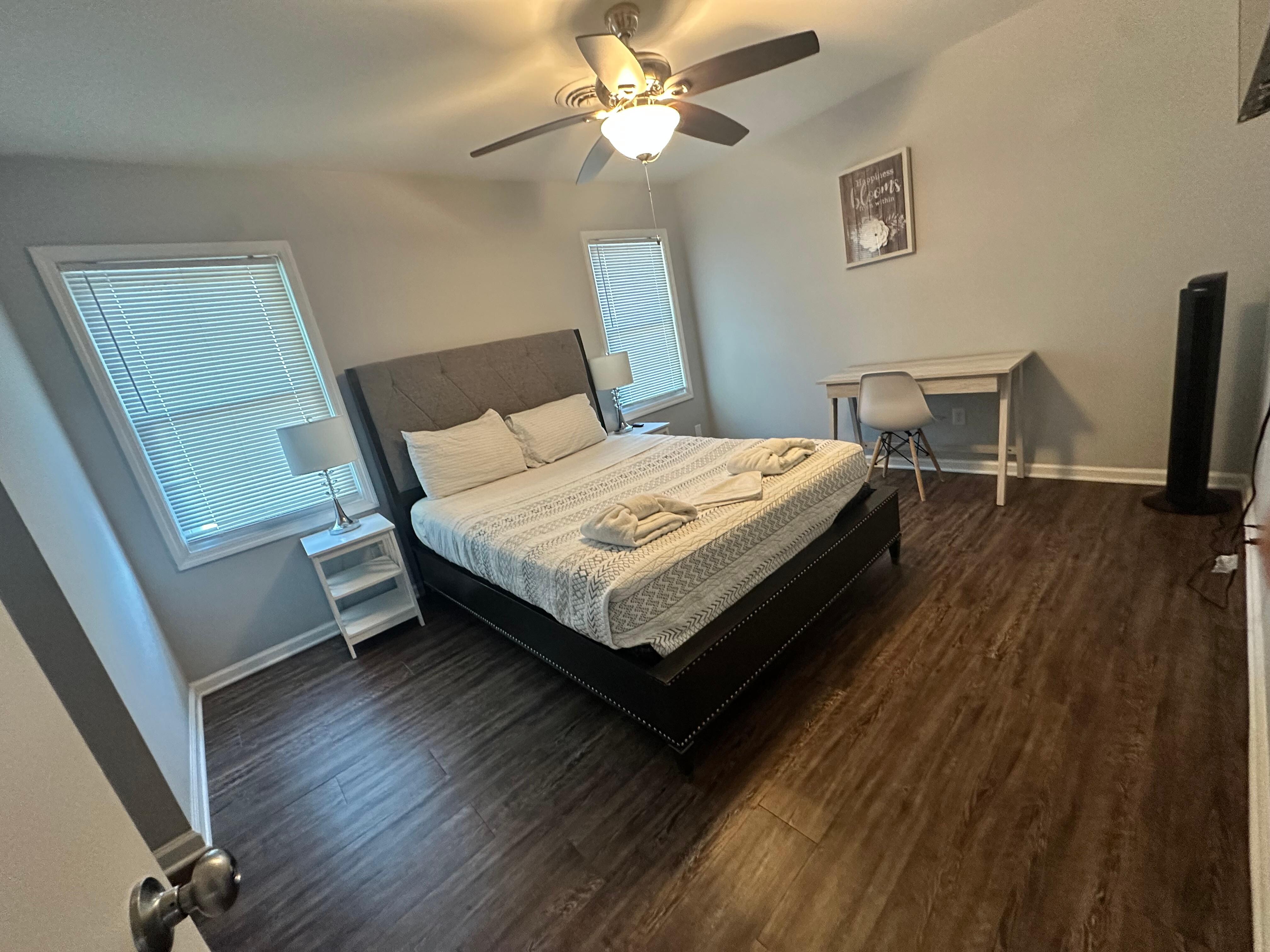 Master Bedroom with direct access to the shared bathroom (so it’s kind of en-suite)