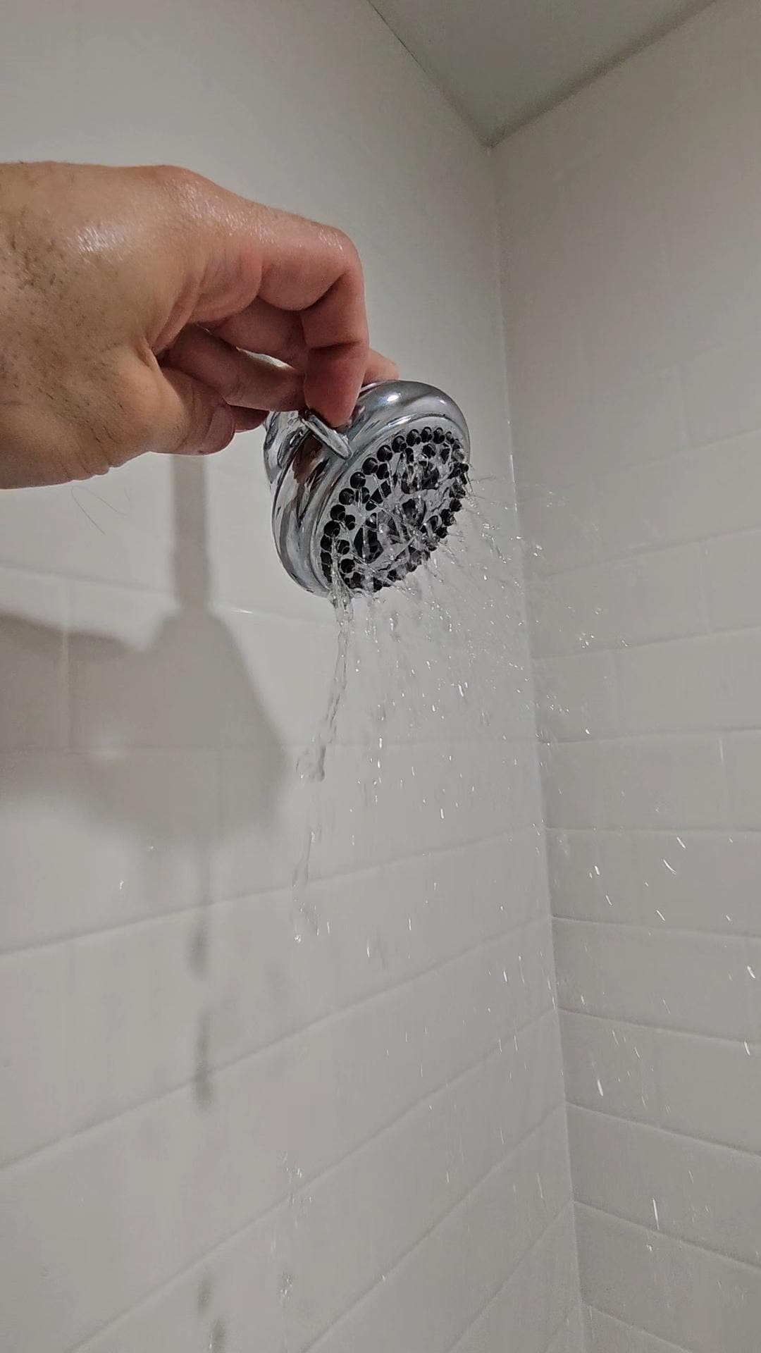 The shower has a serious issue. The plumbing backs up after about a minute of low water pressure so yea imagine that!