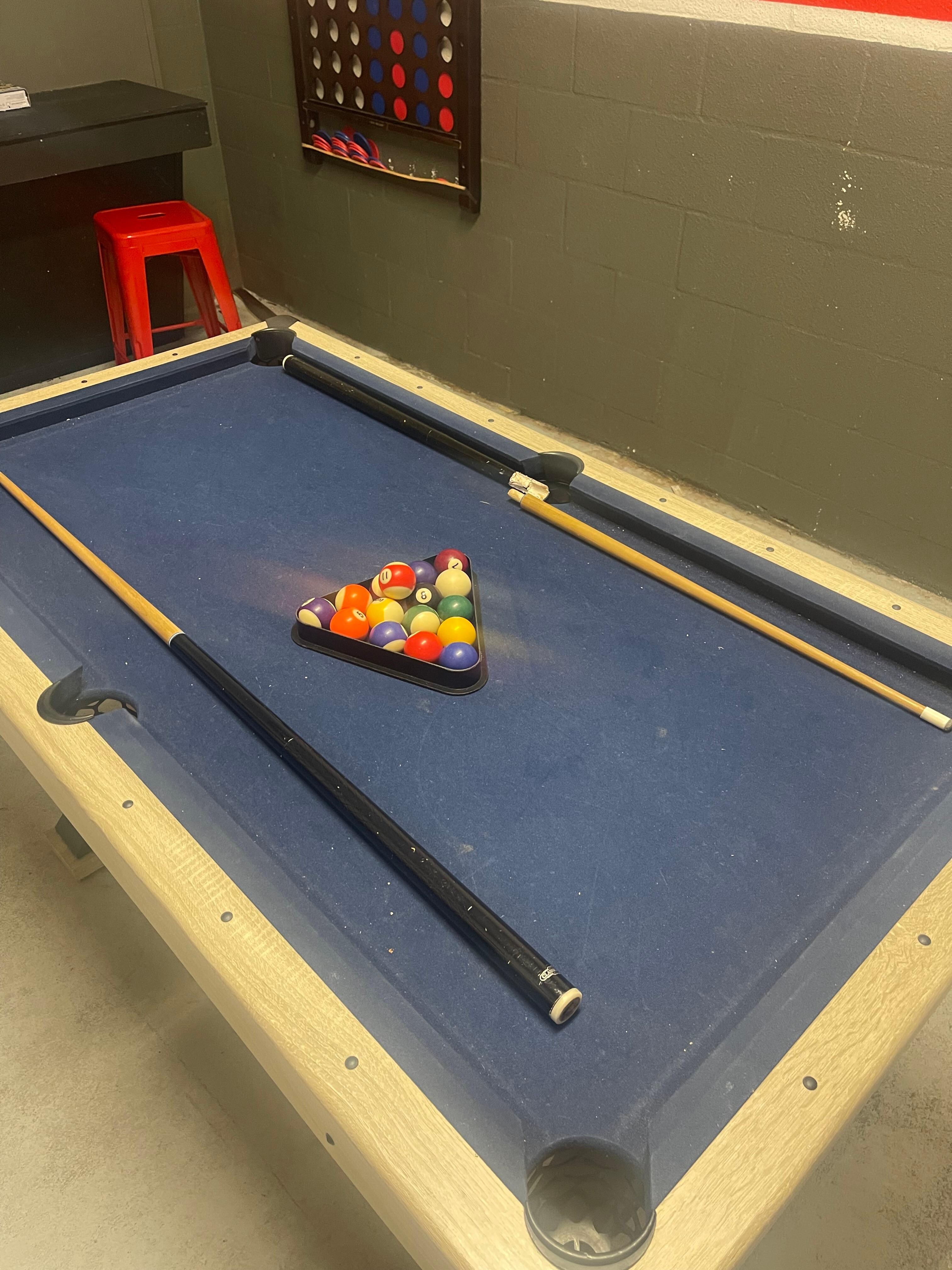 Broken pool stick