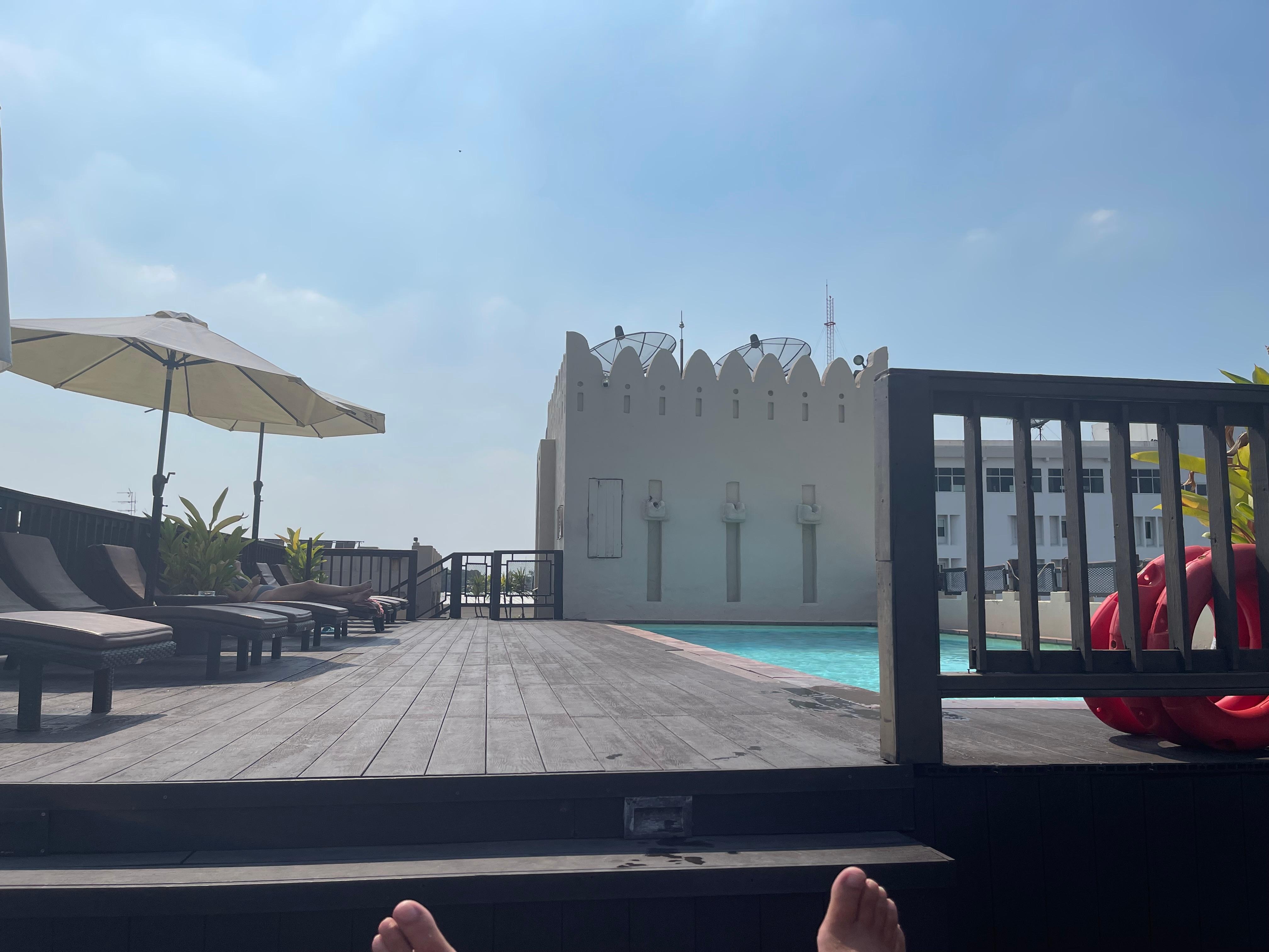 Rooftop pool of Dewan