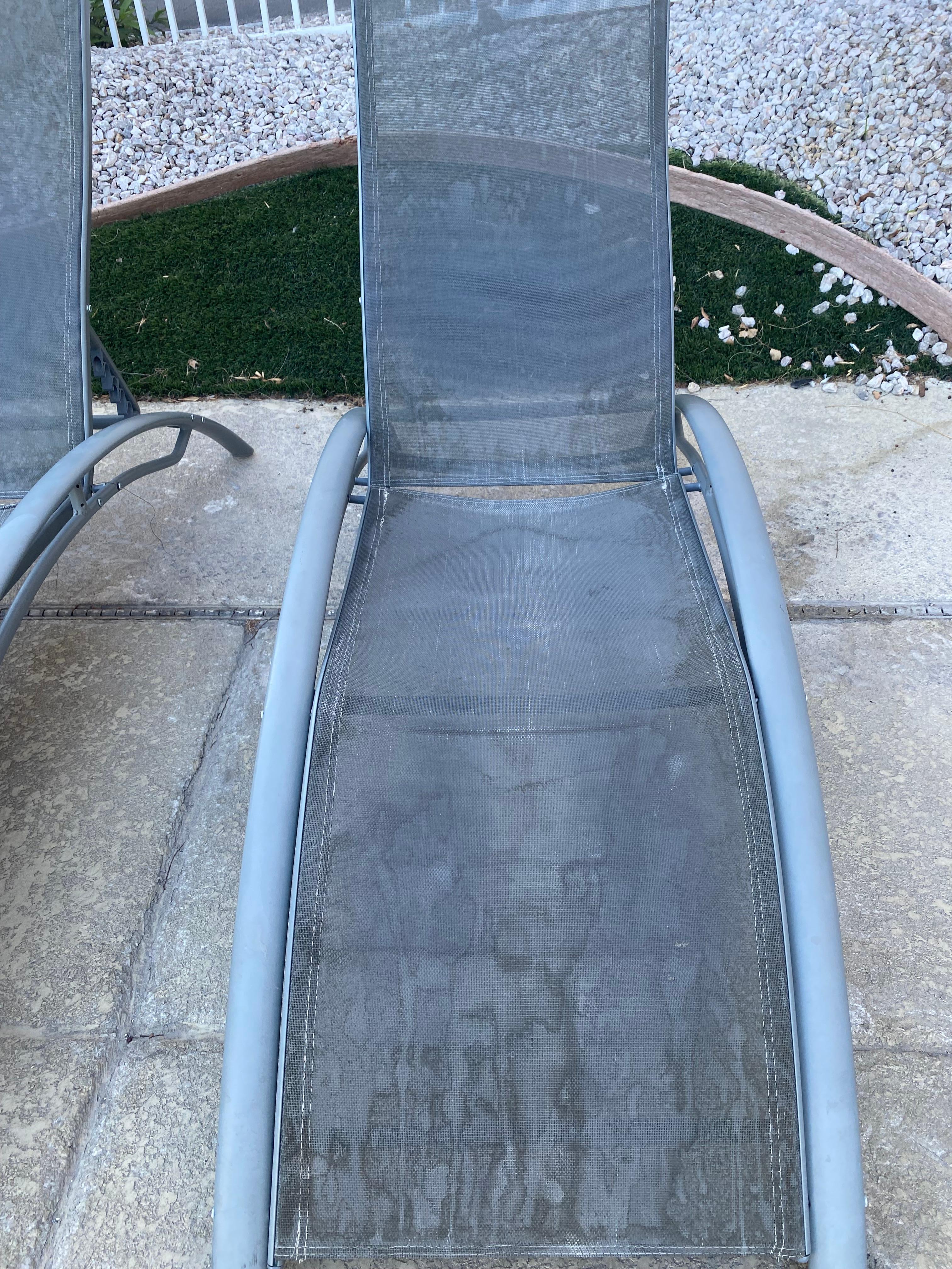 Old pool chairs