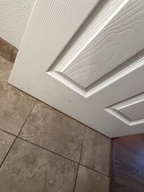 Spots on the bathroom door