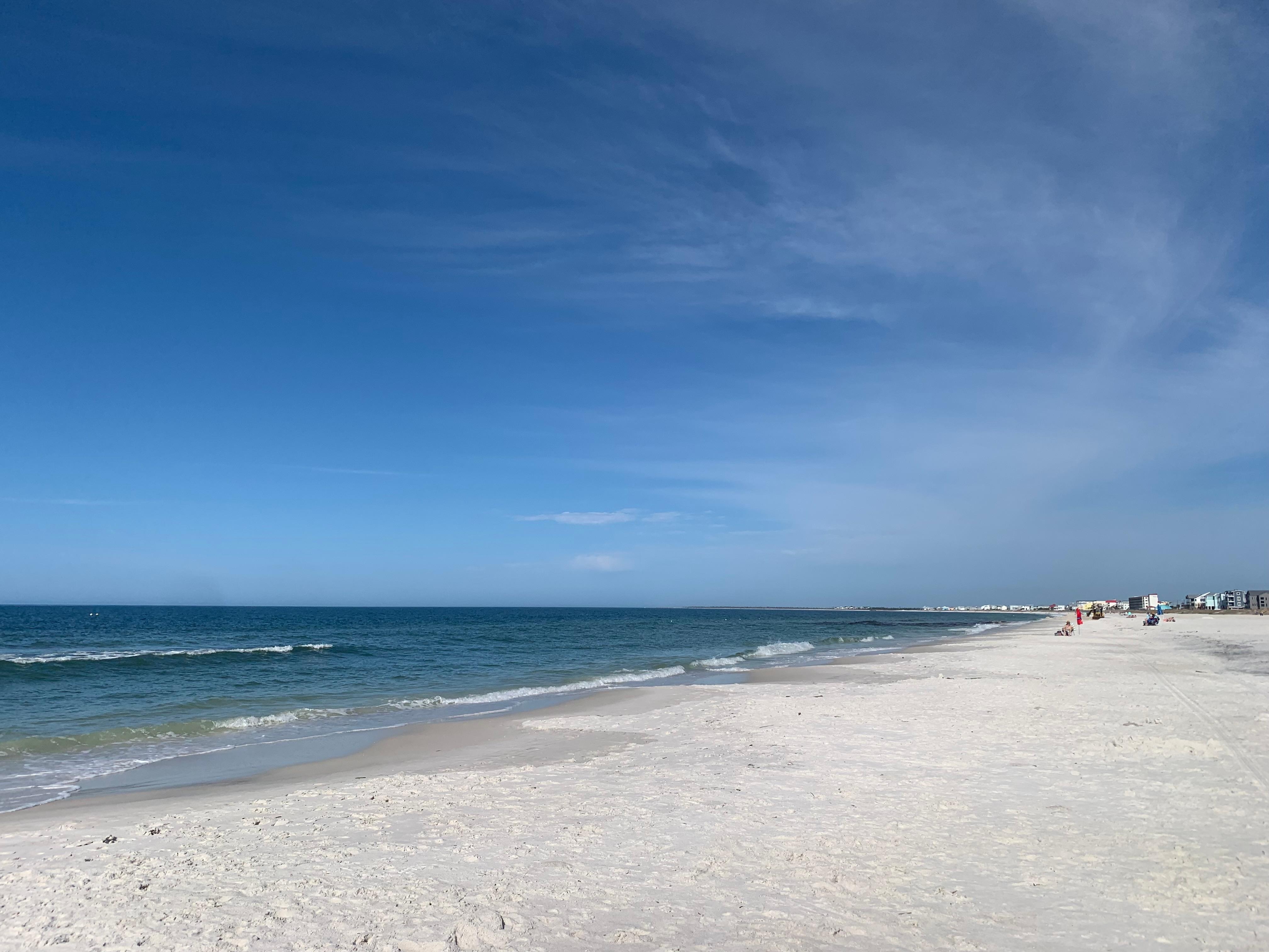 Beautiful white sand beaches.