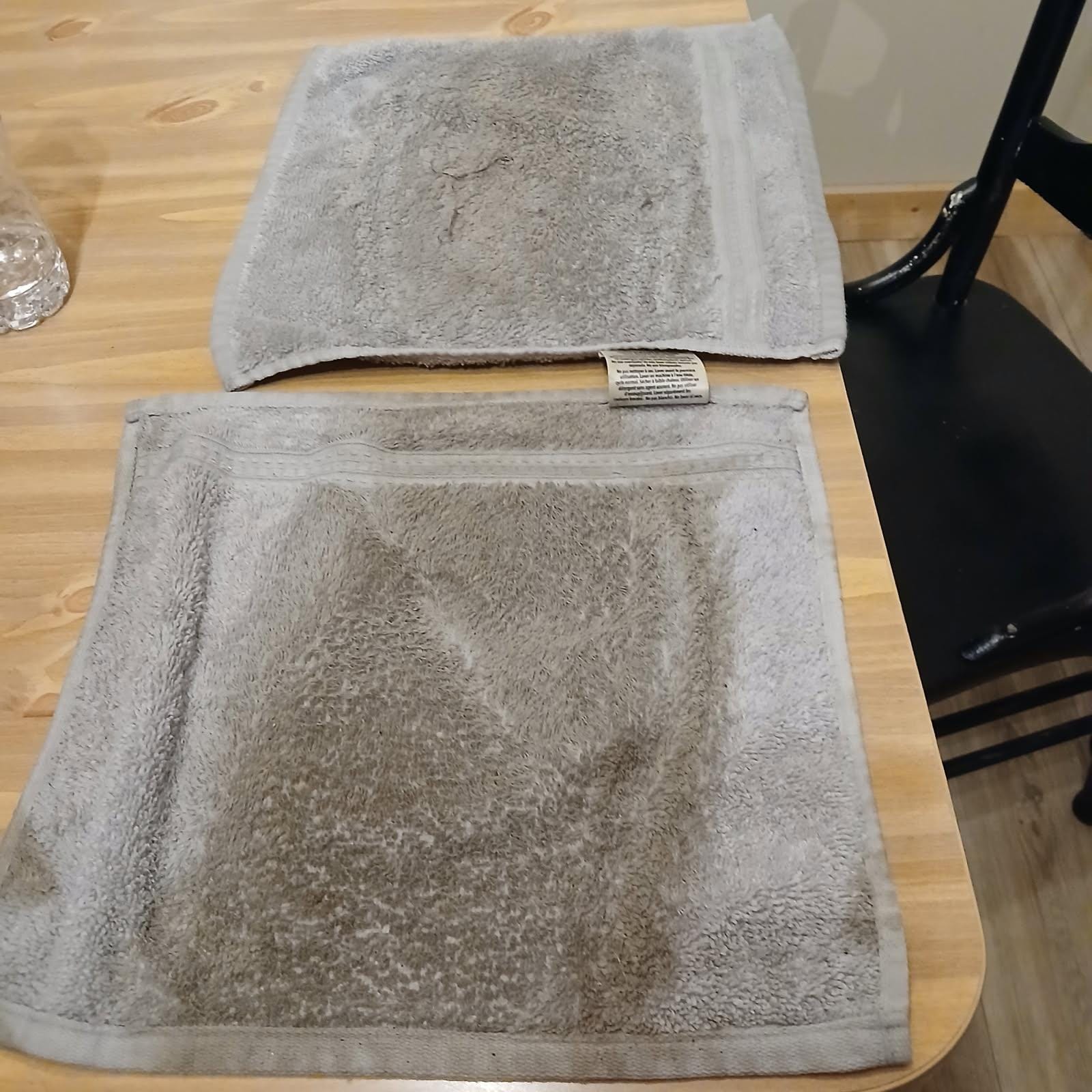 towels used to mop floors