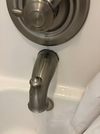 Master bathroom faucet leaks