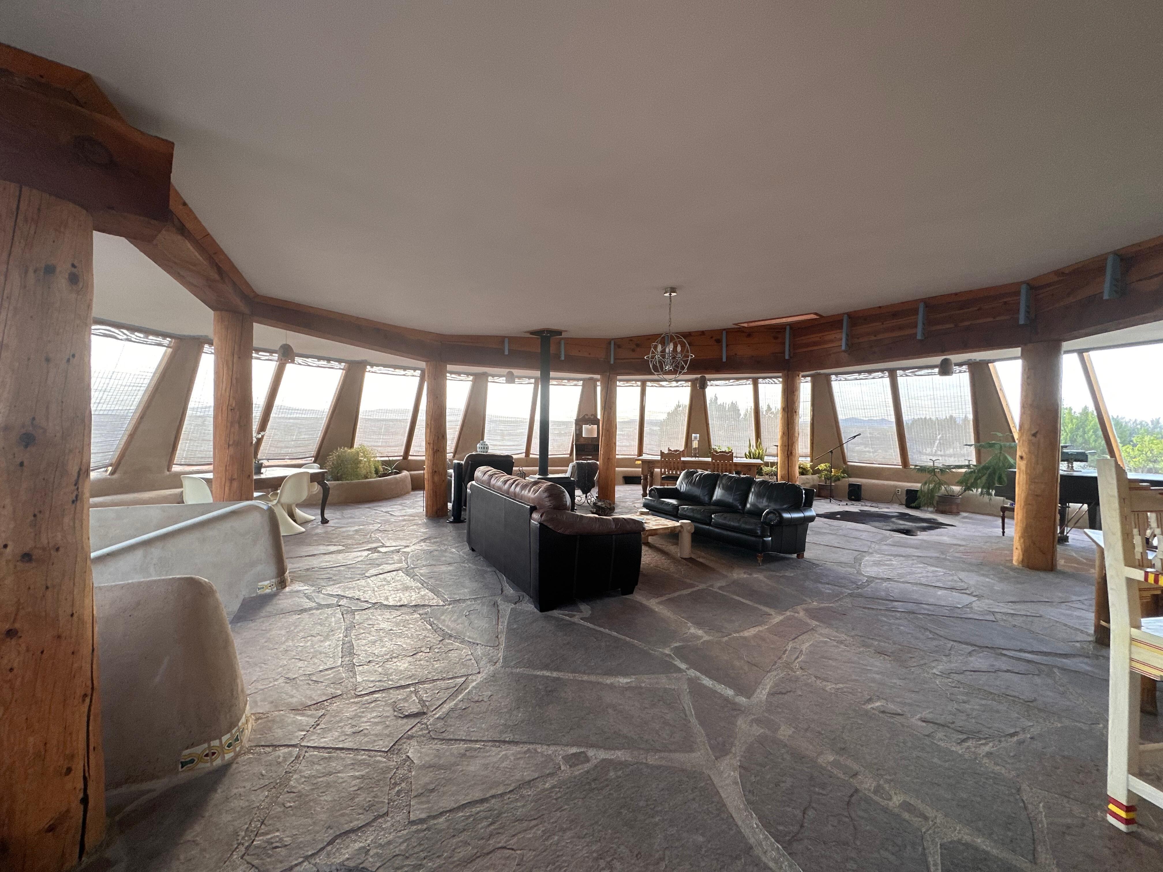 Main living area with panoramic views 