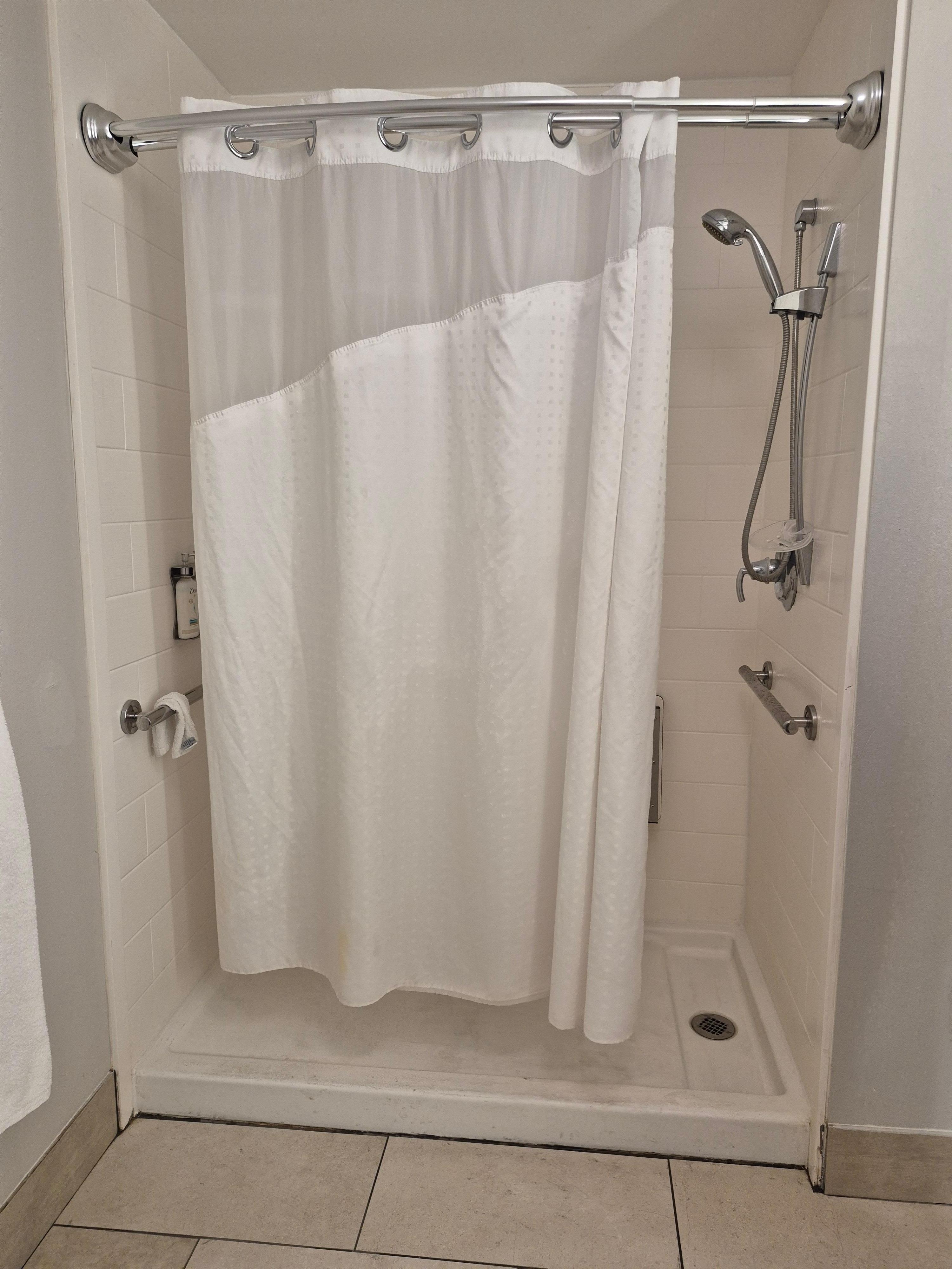 The shower was filthy 