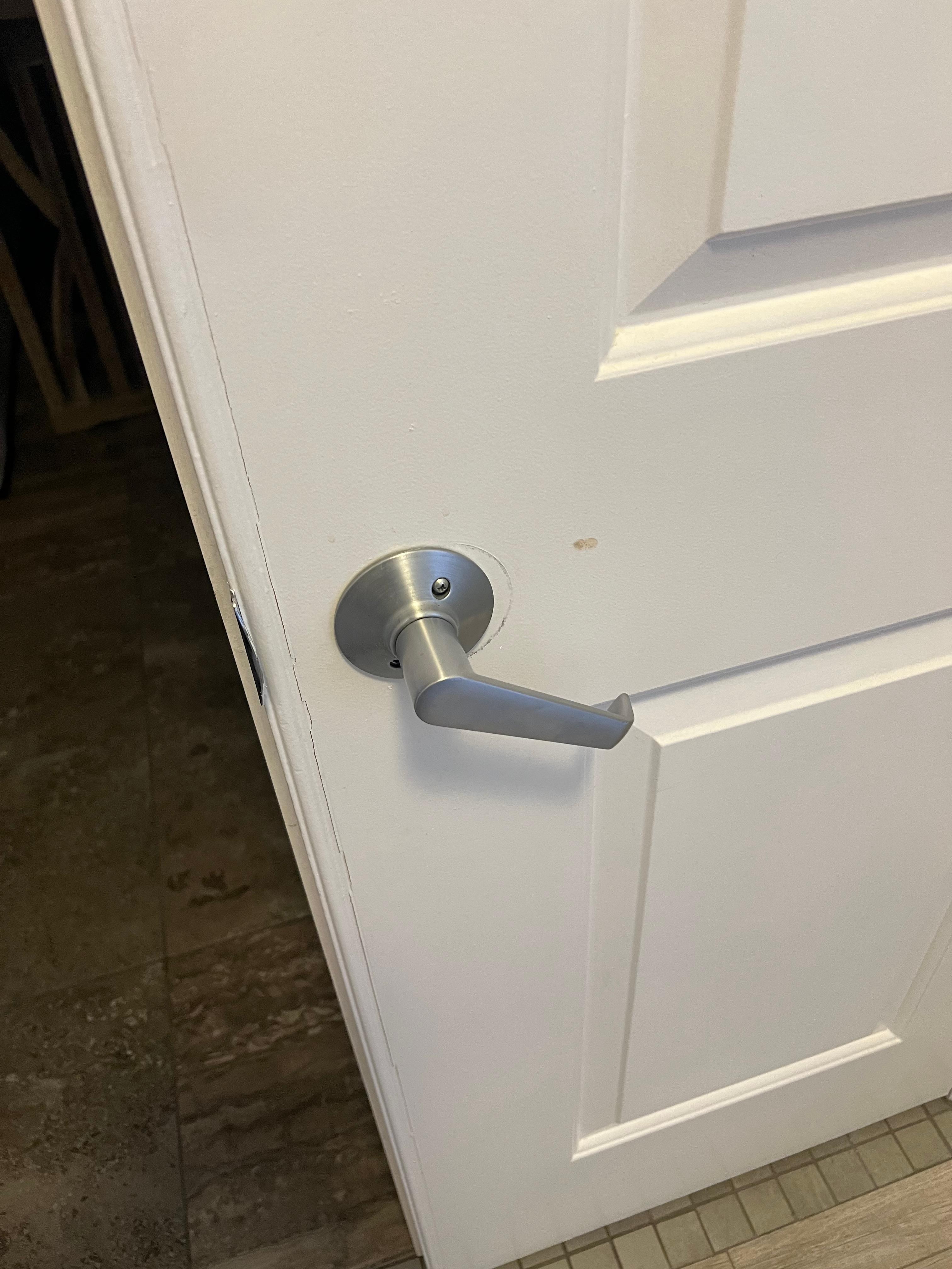 Broken door handle
