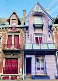 Mers-les-Bains : chaque maison est très colorée !