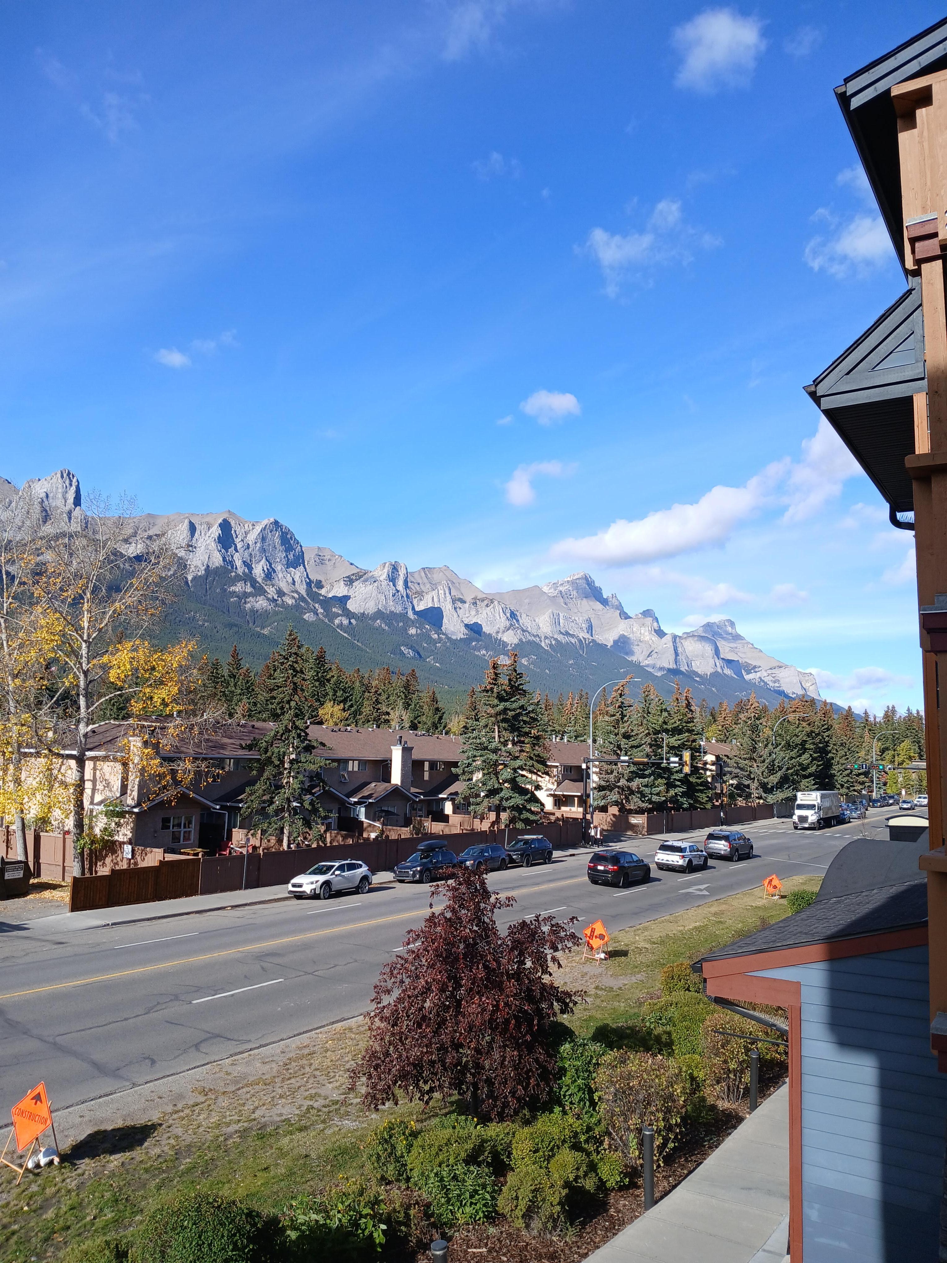 Mountain view from balcony