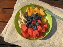 Morning breakfast on the deck.