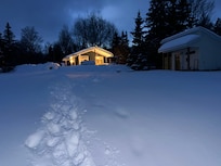 House view from the lake.