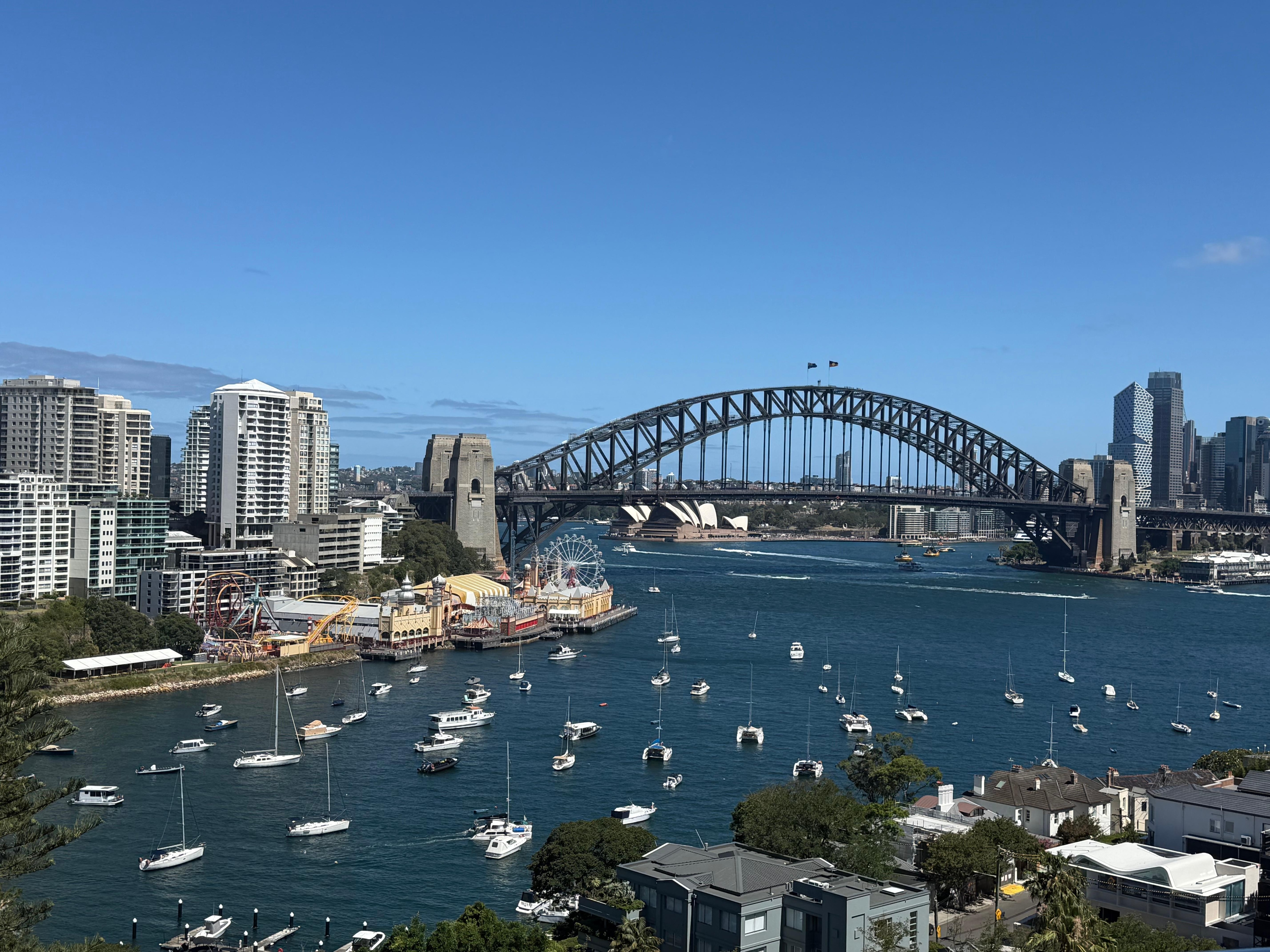 View of Sydney Harbour from Balcony