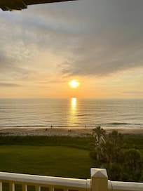 Sunrise view from the balcony