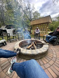 Polywood furniture around the fire pit was awesome!