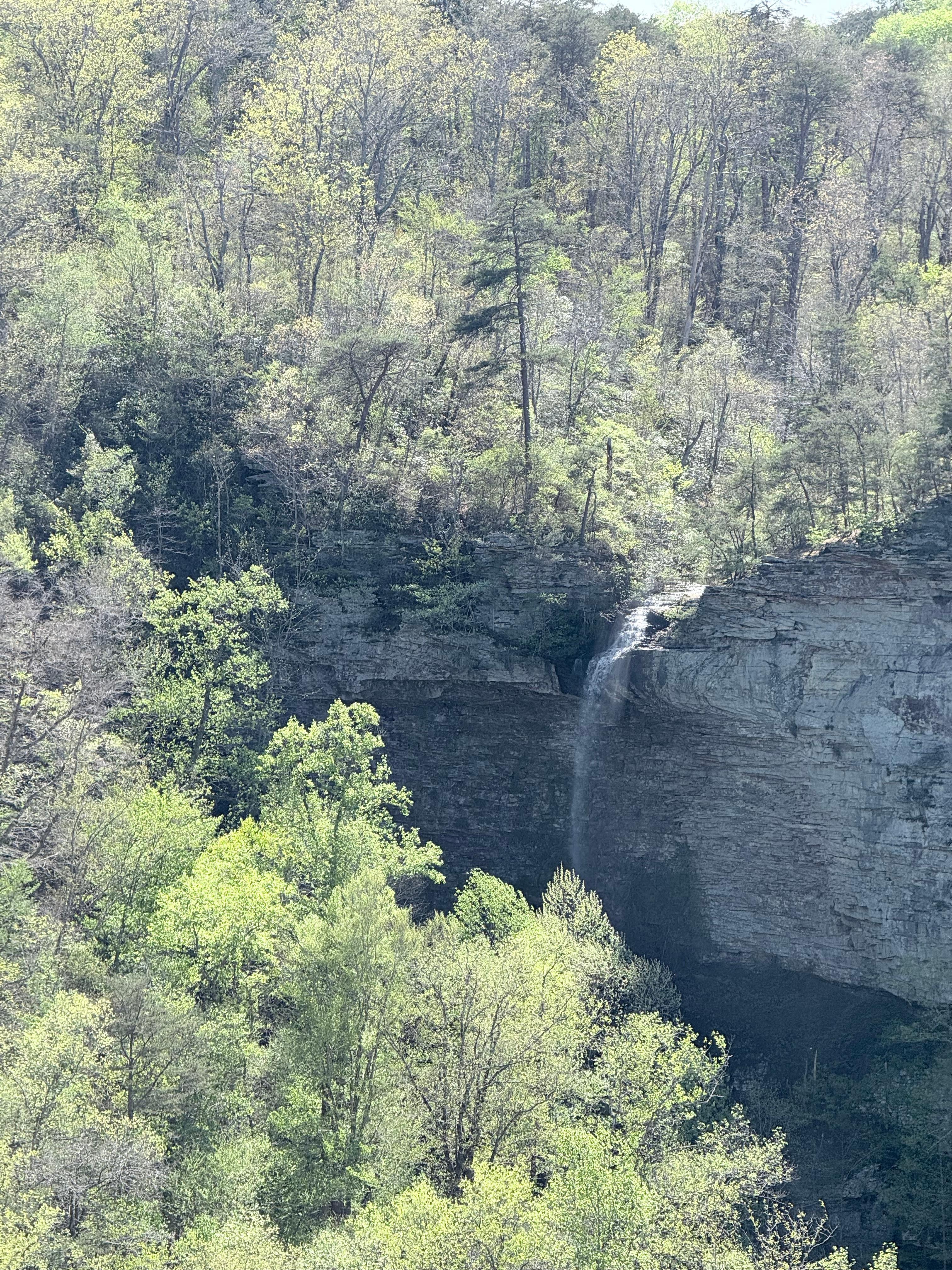 Graces waterfall down the road from cabin