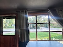 I opened the drapes every morning to be surprised by wildlife walking by. This view surpassed a hotel room view any day!