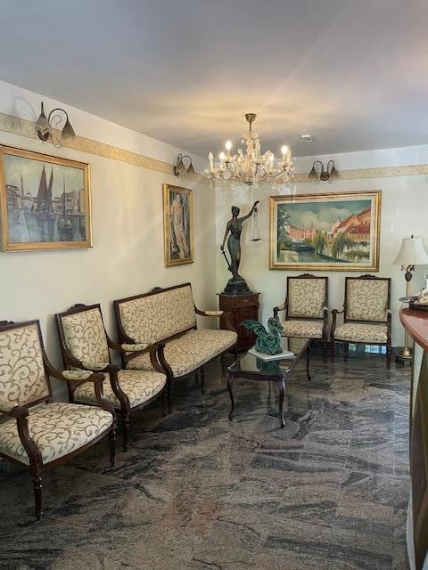 Reception and welcome area.