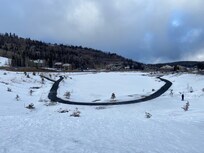 View of pond outside of condo