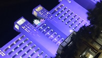 At night