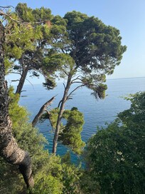 View from across the street on the way to the sea