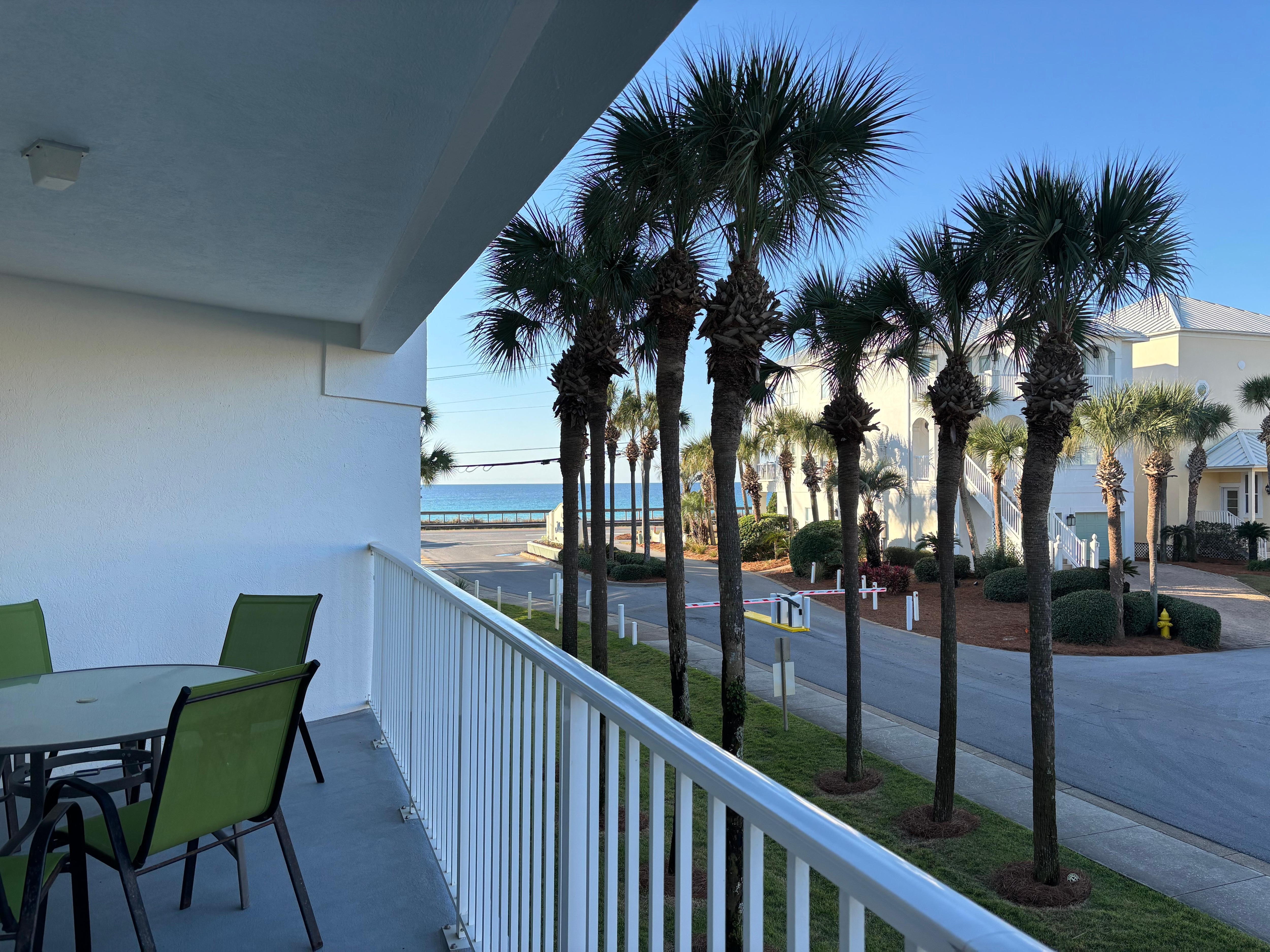 view from the balcony