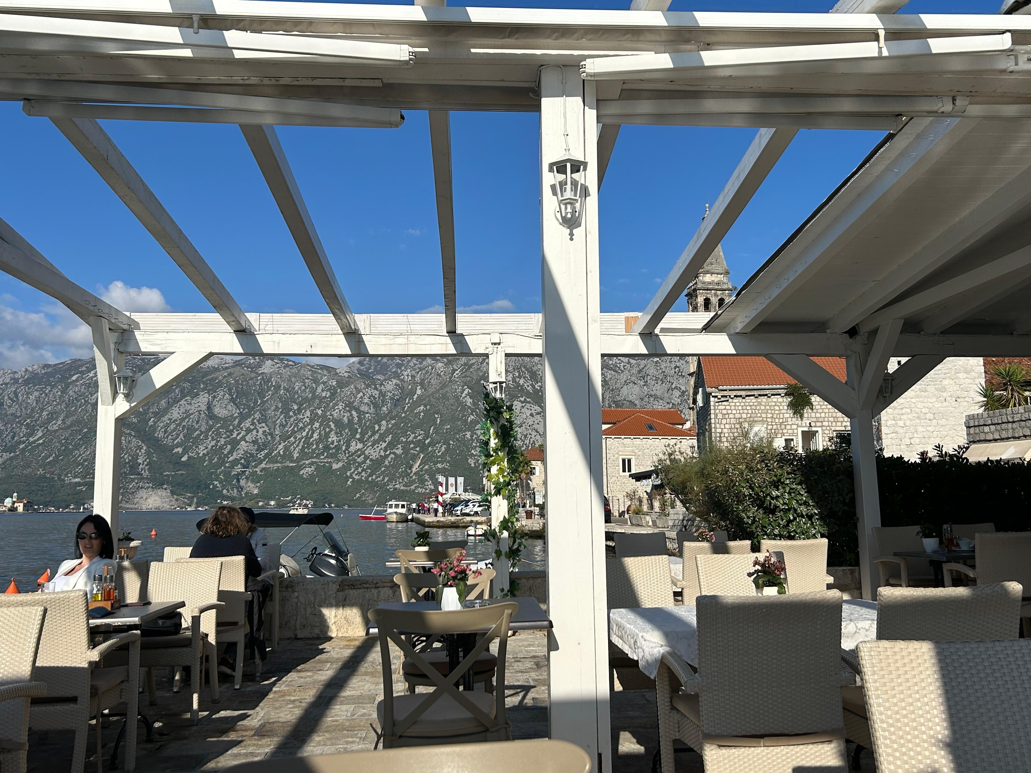 View from table at breakfast 