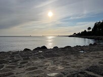Sunset over the river