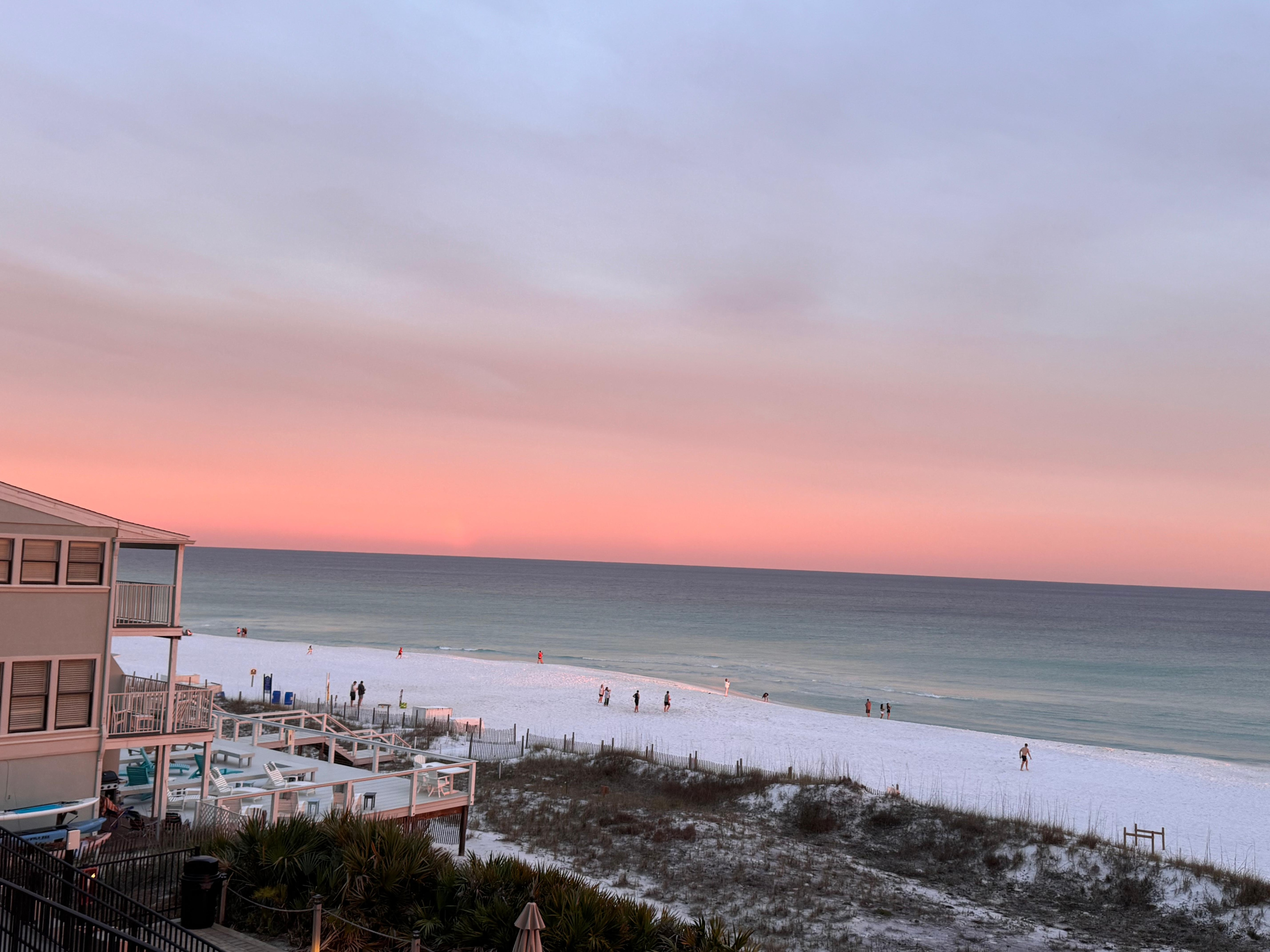 Sunset view from the balcony 