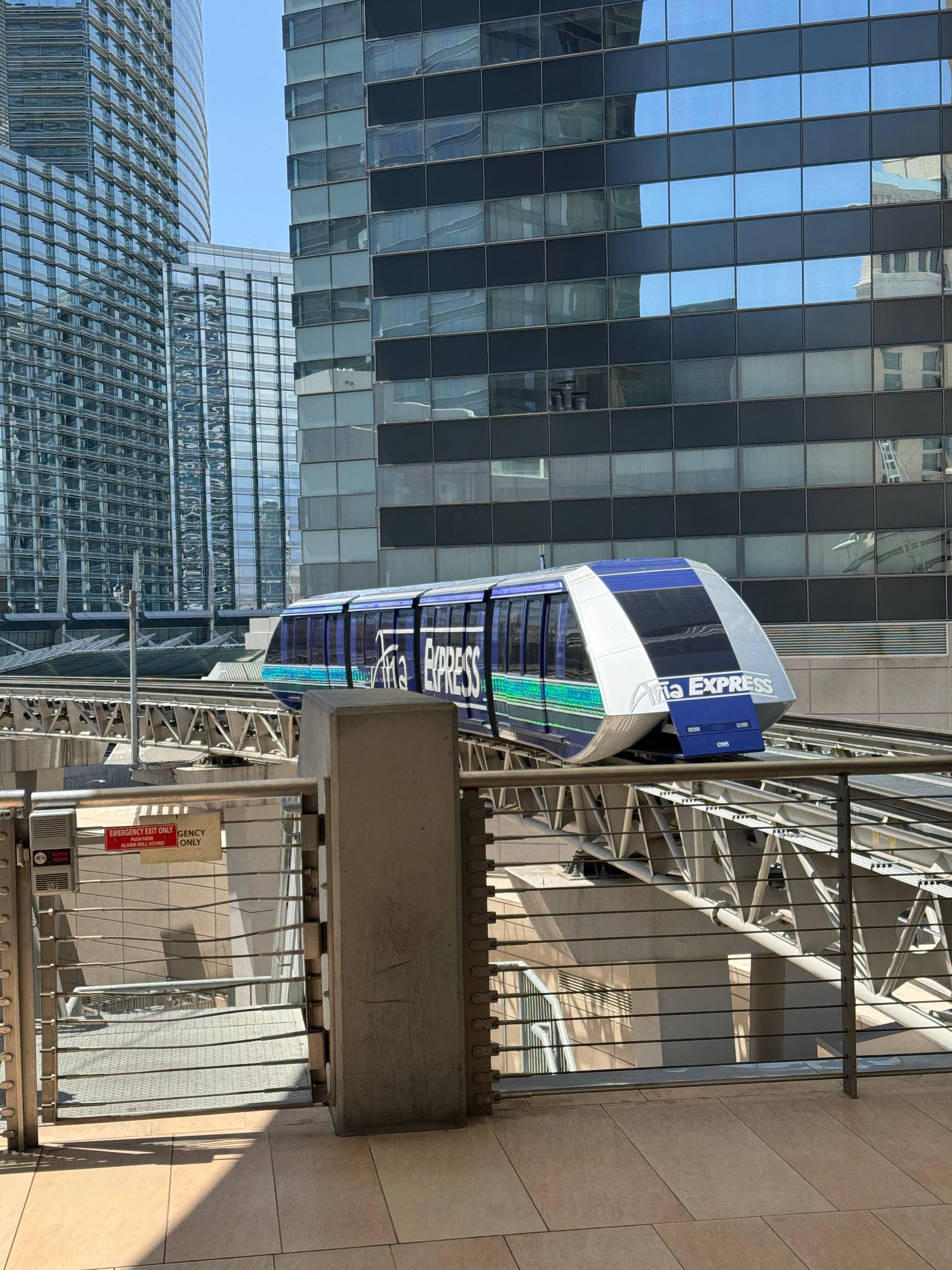 the Aria tram is a great way to connect