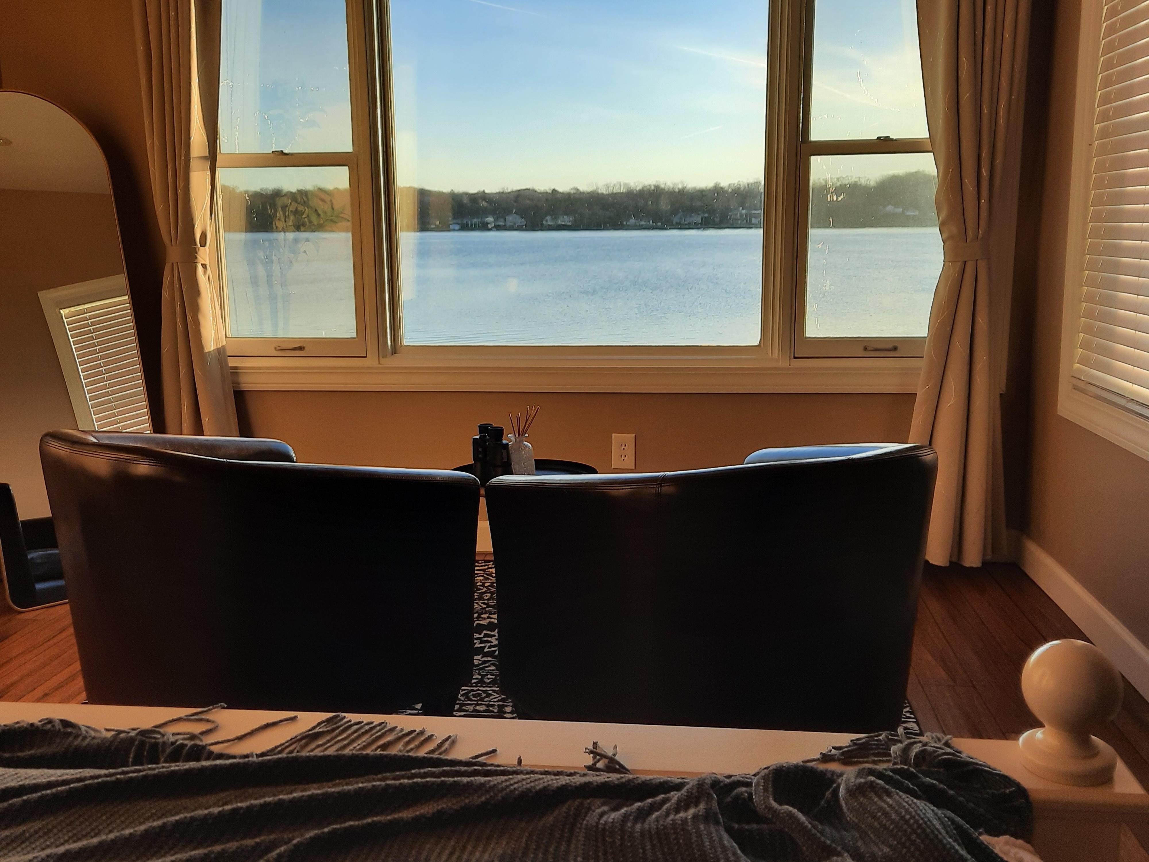 Perfect view of river!