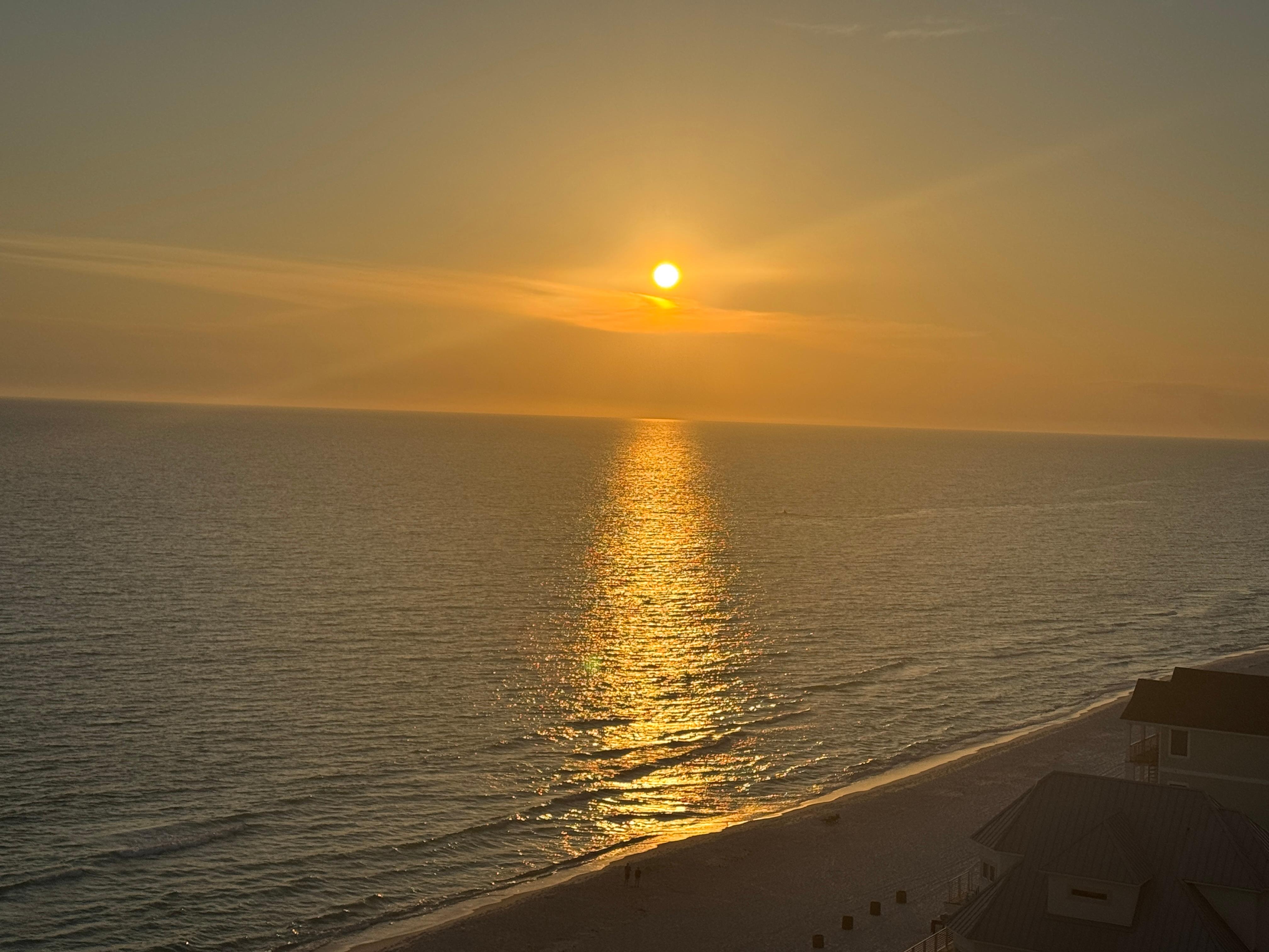 Sunset from balcony 
