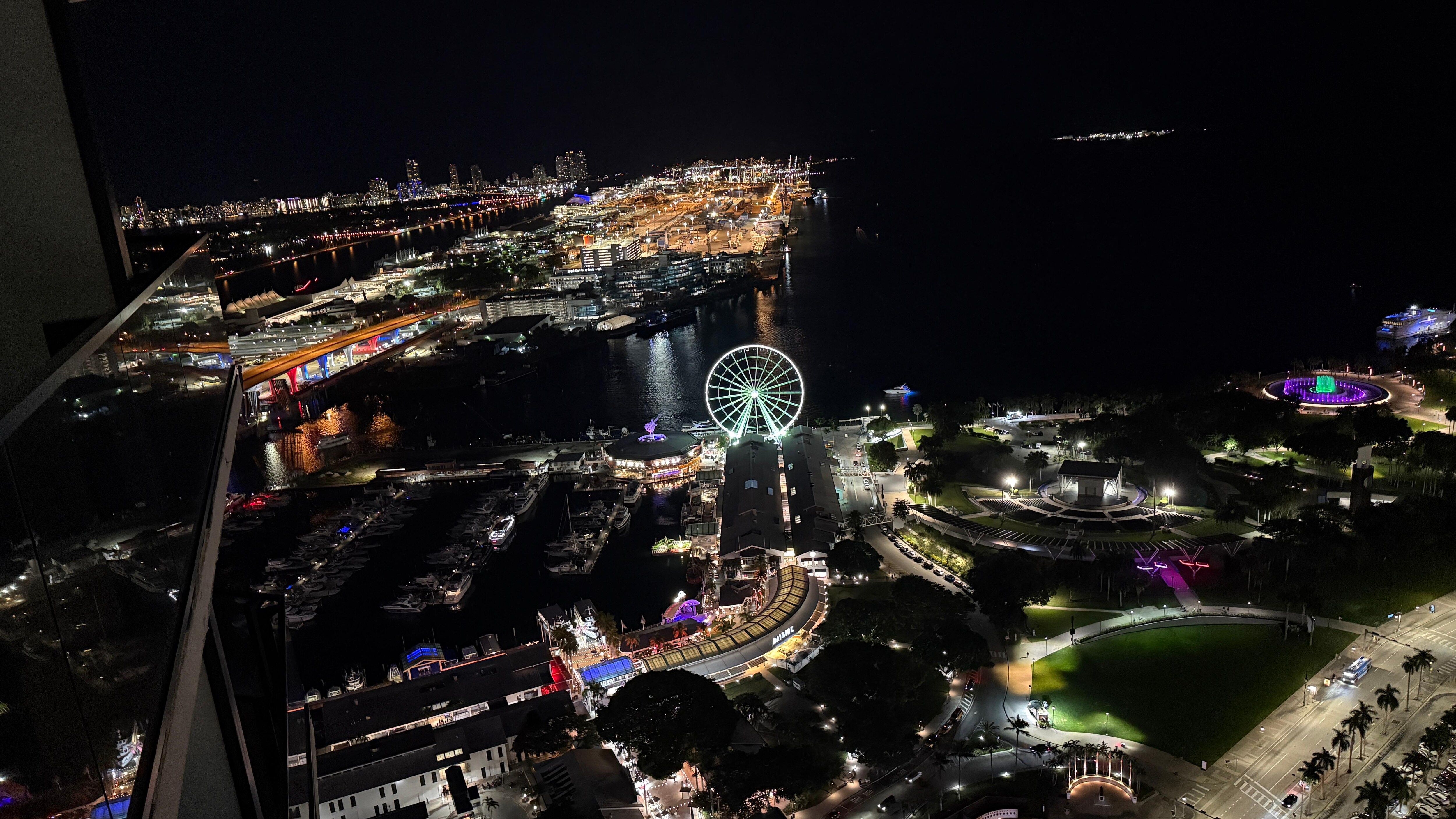 View at night from my 45th floor room