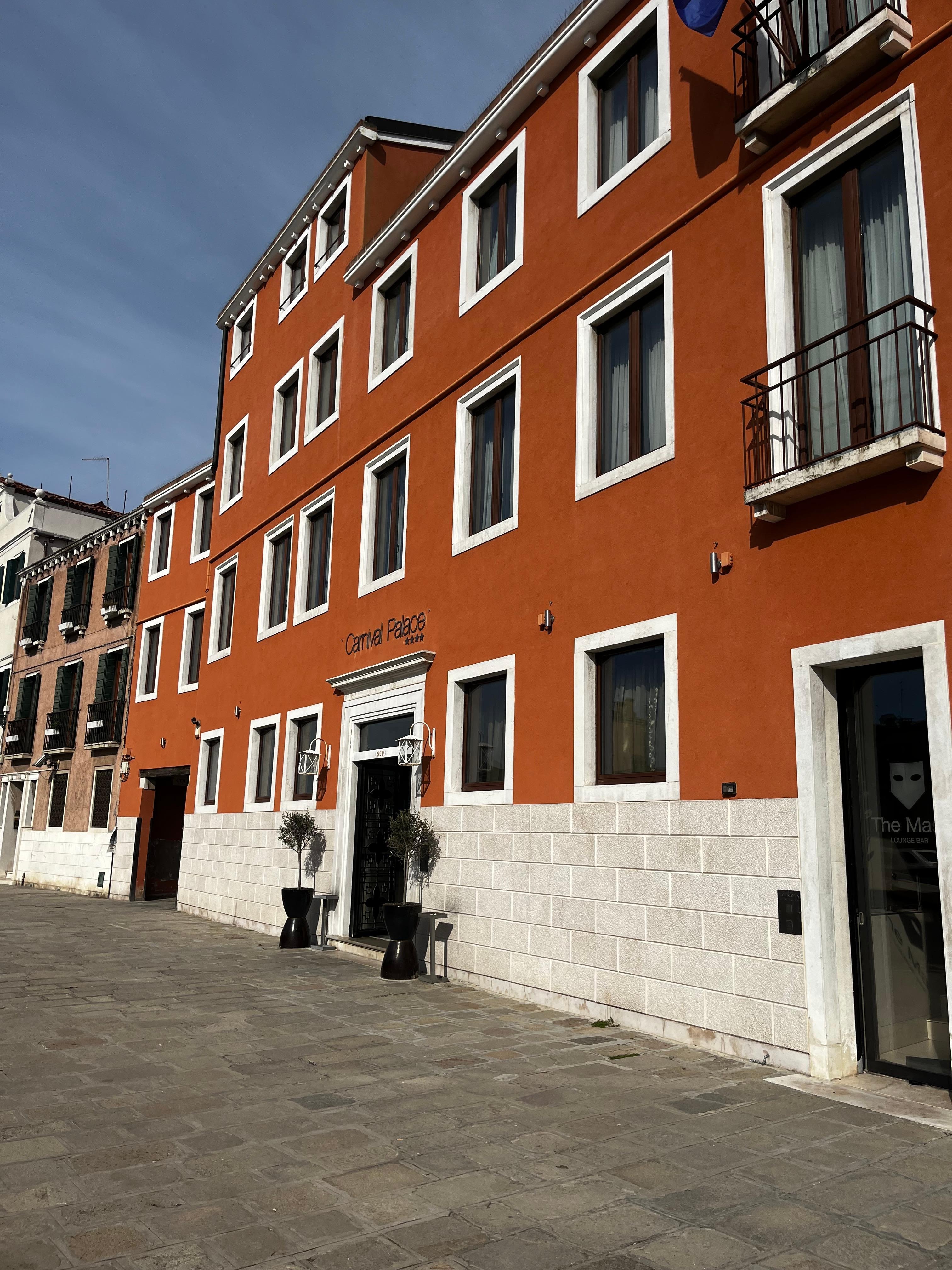 Outside of the hotel