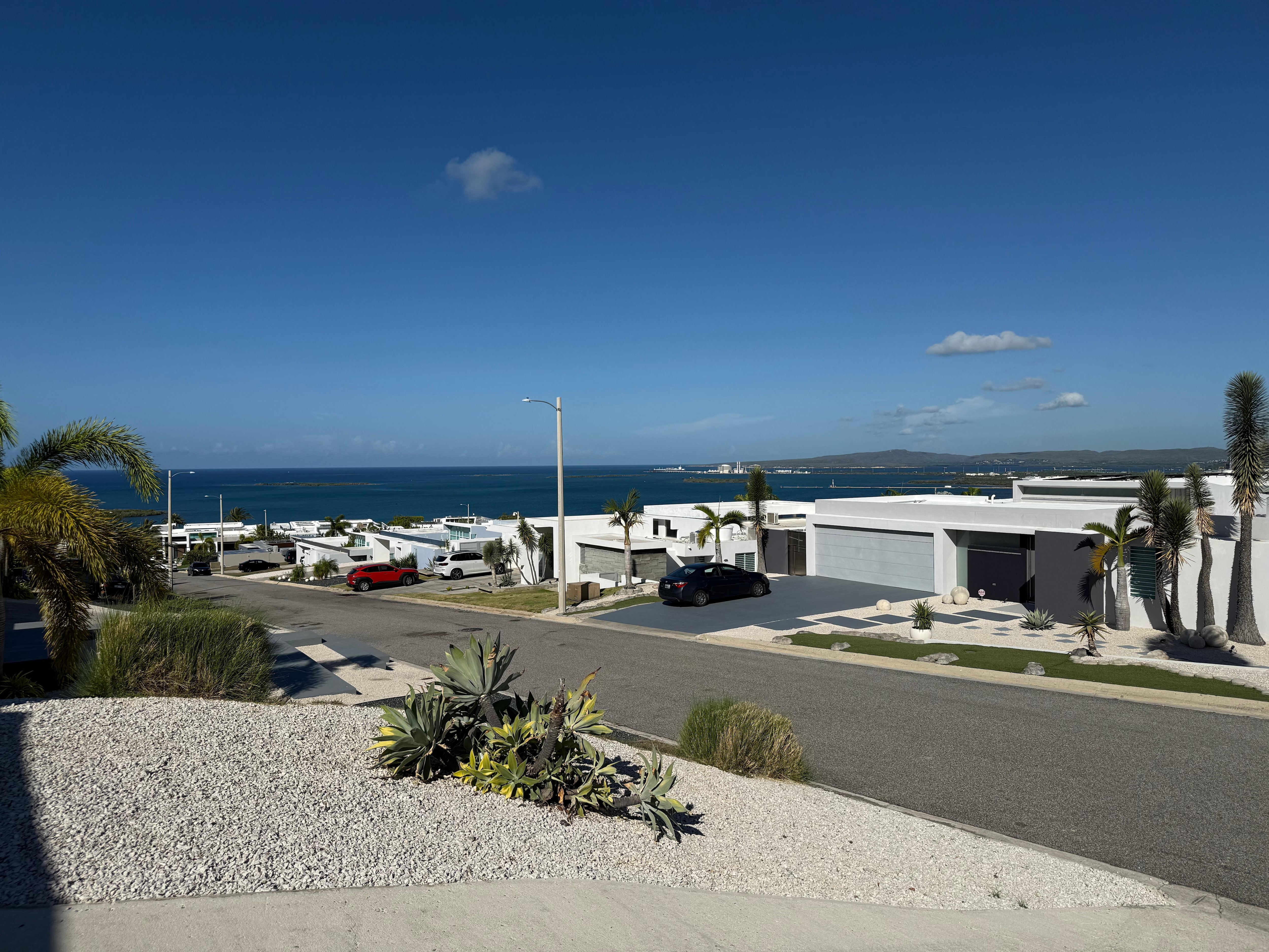 Standing on driveway view