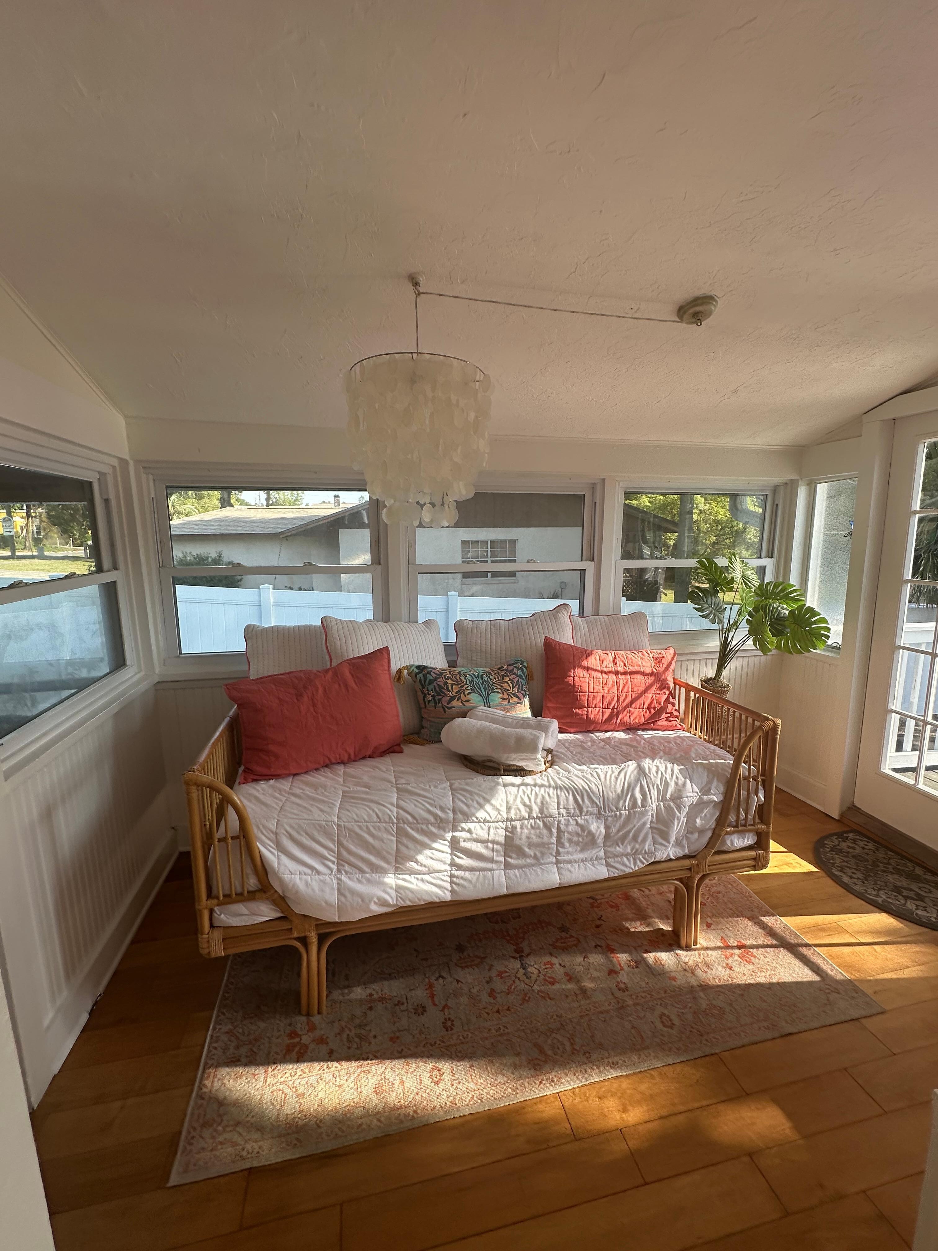 Sunroom off the Kitchen