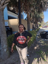 Side of the property..steps away from the beach