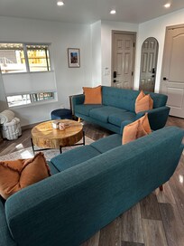 Looking from the island area to the front door. We