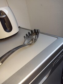 Total verkalkte Küchengeräte